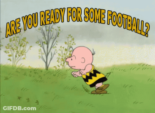 Charlie Brown Running Are You Ready For Football GIF