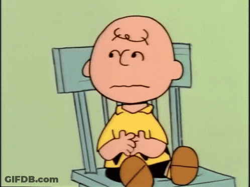 Charlie Brown Sitting Sad With Head Down GIF