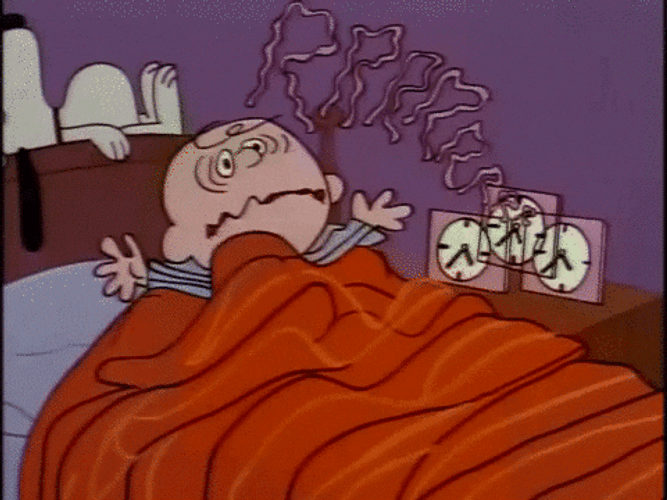 Charlie Brown Sleepy Monday GIF