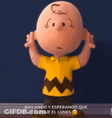 Charlie Brown With Arms In The Air GIF