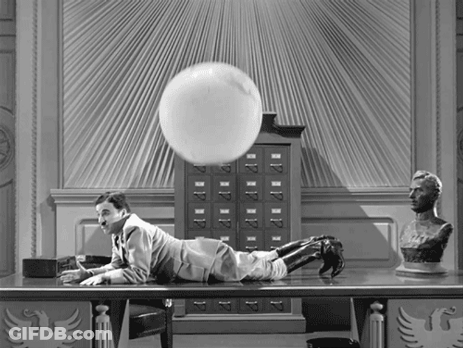 Charlie Chaplin Funny Bouncy Ball GIF