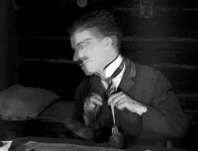 Charlie Chaplin Shaking Body GIF