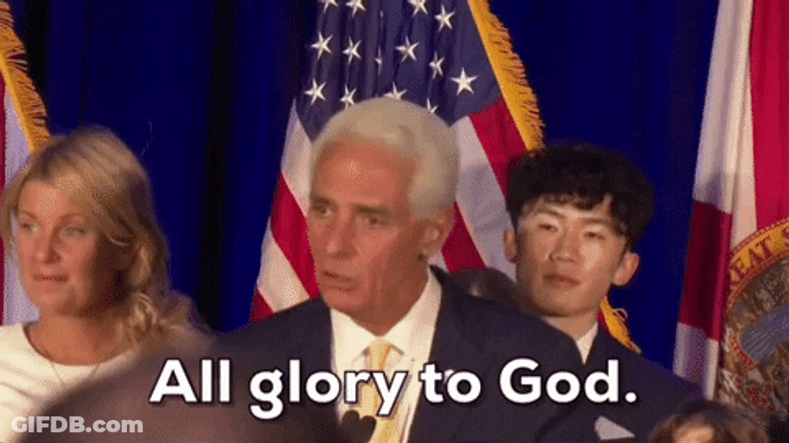 Charlie Crist Is Believe And Praise God GIF