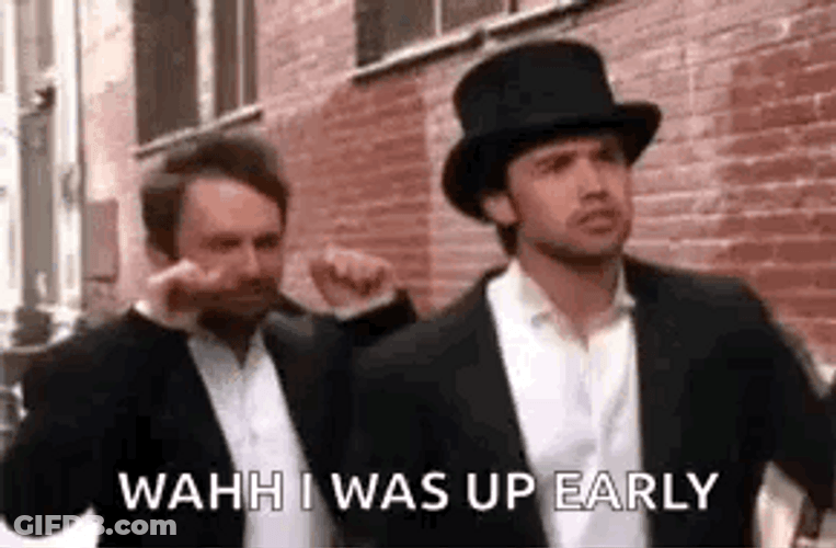 Charlie Day I Was Up Early GIF