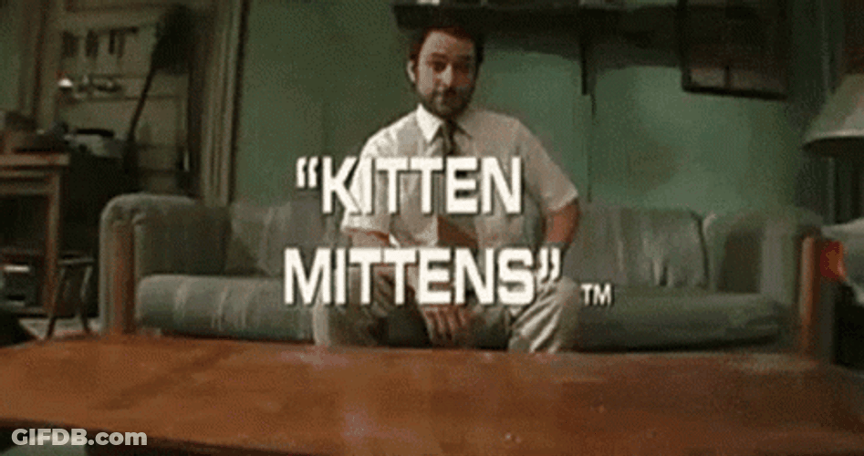 Charlie Day Kitten Mitten GIF