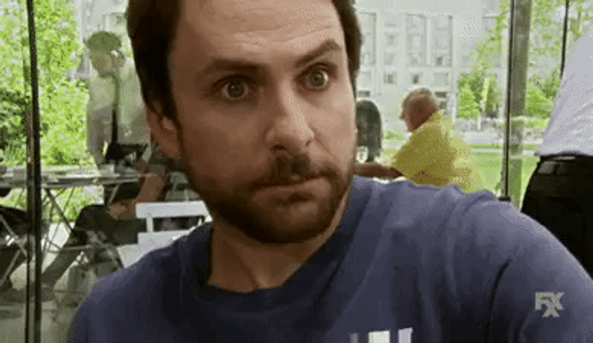 Charlie Day Massaging Head GIF