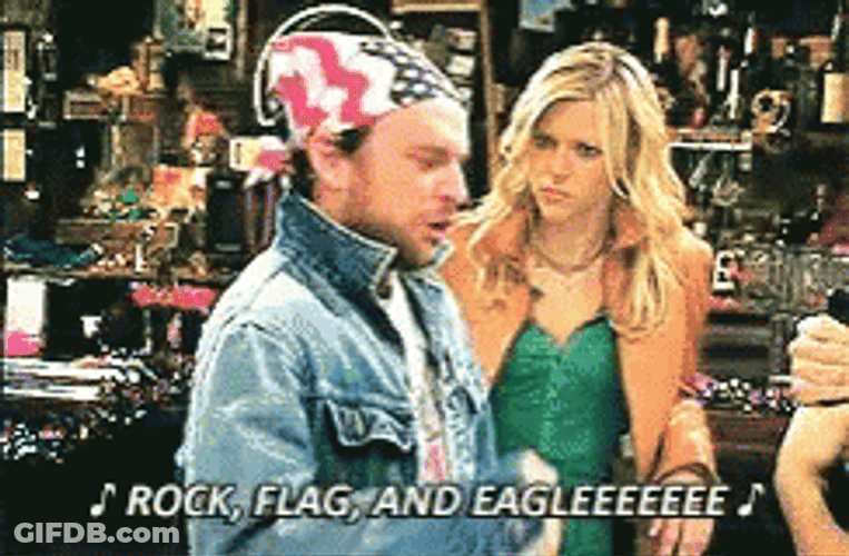 Charlie Day Rock Flag Eagle GIF