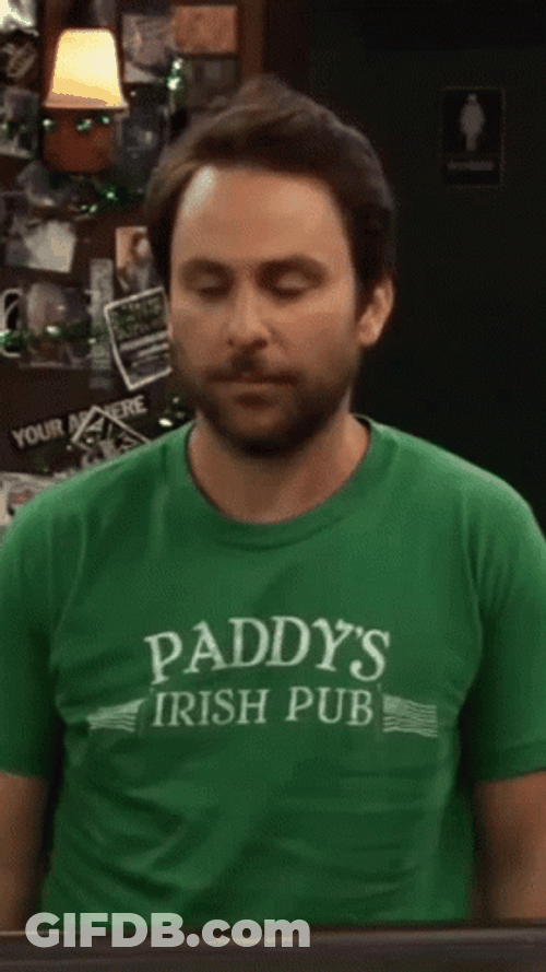 Charlie Day Says No GIF
