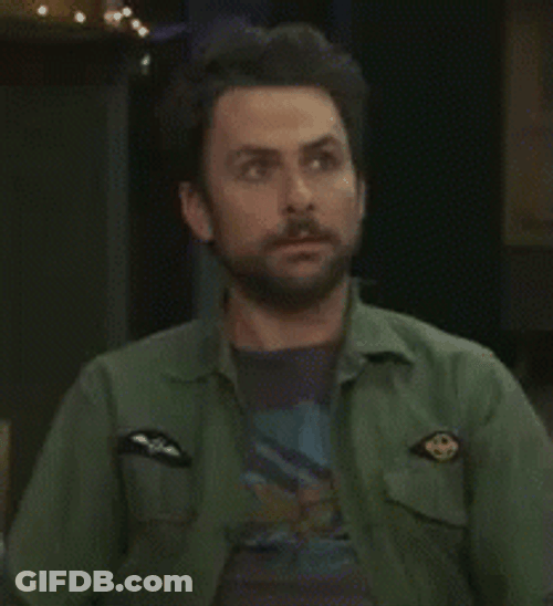 Charlie Day Shock Face GIF