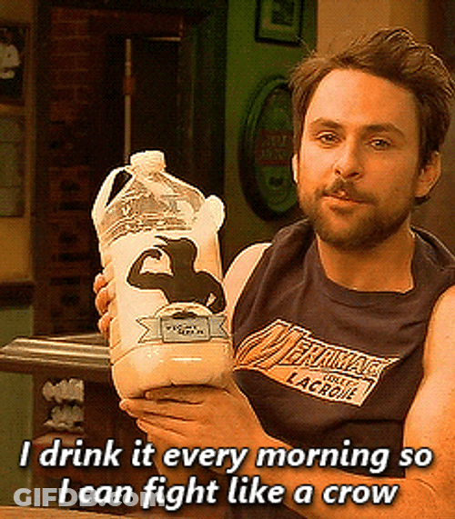 Charlie Day Training I Drink It Every Morning GIF