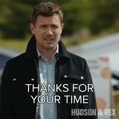 Charlie Hudson Thank You For Your Time GIF
