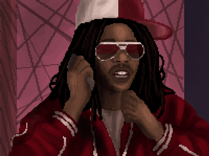 Charlie Murphy Animated Conversation GIF