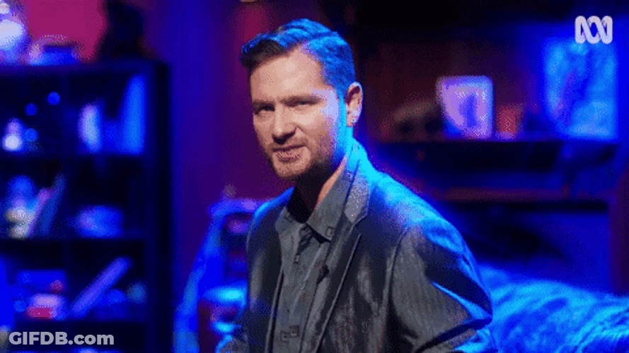 Charlie Pickering Doing Finger Guns GIF