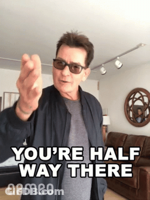 Charlie Seen You're Half Way There GIF