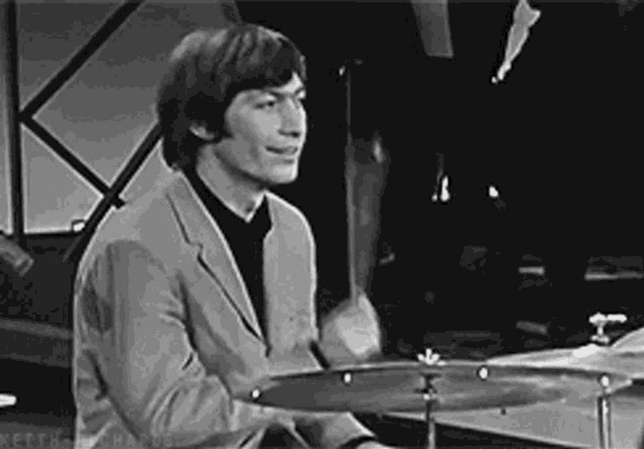 Charlie Watts Rimshot GIF