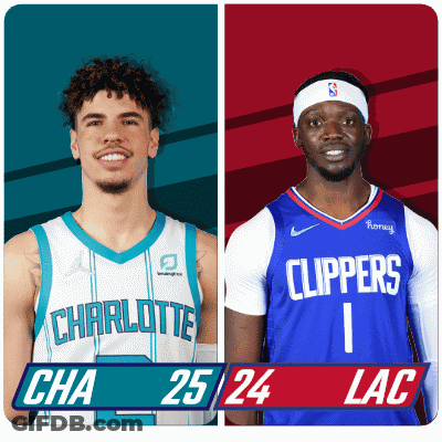 Charlotte And Clippers Basketball Players Standing Together GIF