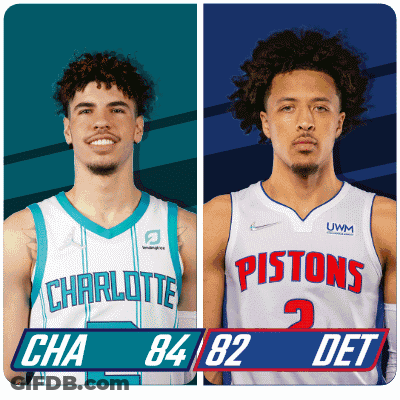 Charlotte And Pistons Basketball Players GIF