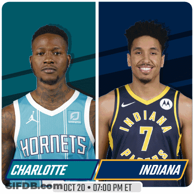 Charlotte Hornets And Indiana Pacers Are Playing On Oct 20 GIF