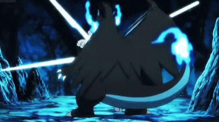 Charmander And Mega Charizard X GIF