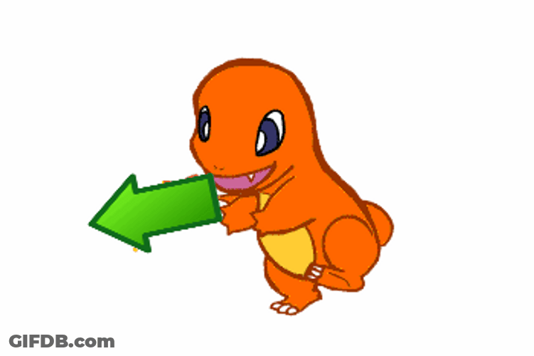 Charmander Chasing His Tail GIF