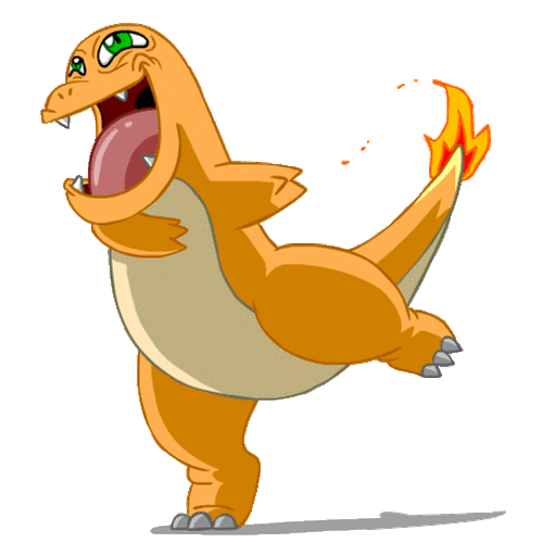 Charmander Different Art Flip Flap Dance GIF