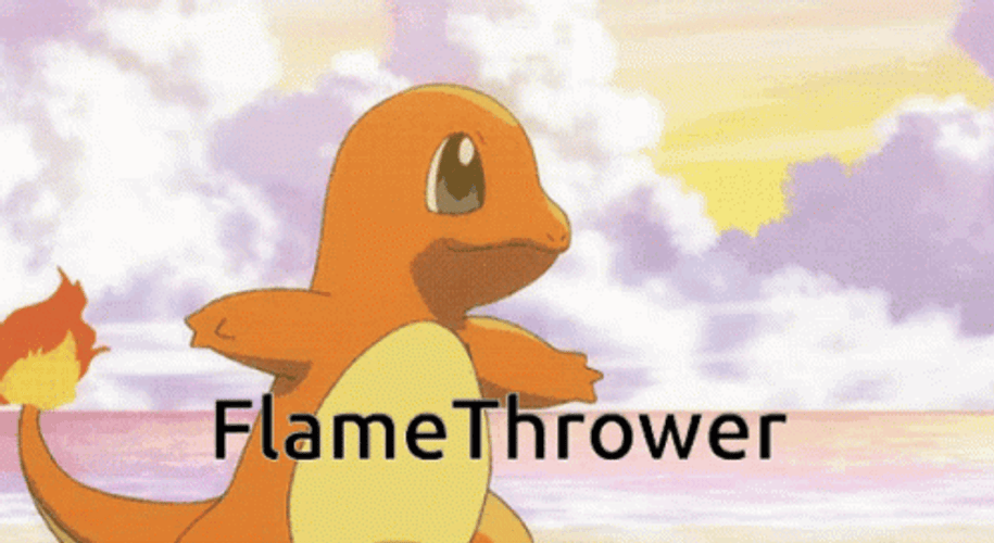 Charmander Flame Thrower Fire GIF