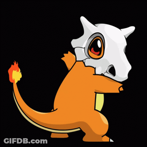 Charmander Mixed Cubone Skull GIF