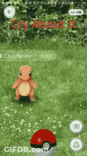 Charmander Standing Next To Poke Ball GIF