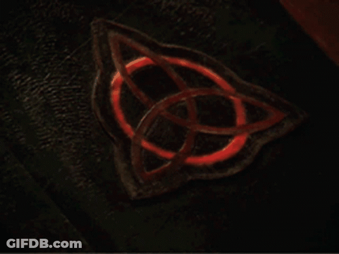 Charmed Flickering Book Of Shadows Logo GIF