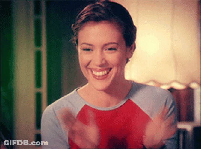 Charmed Giggly Phoebe Halliwell Clapping GIF
