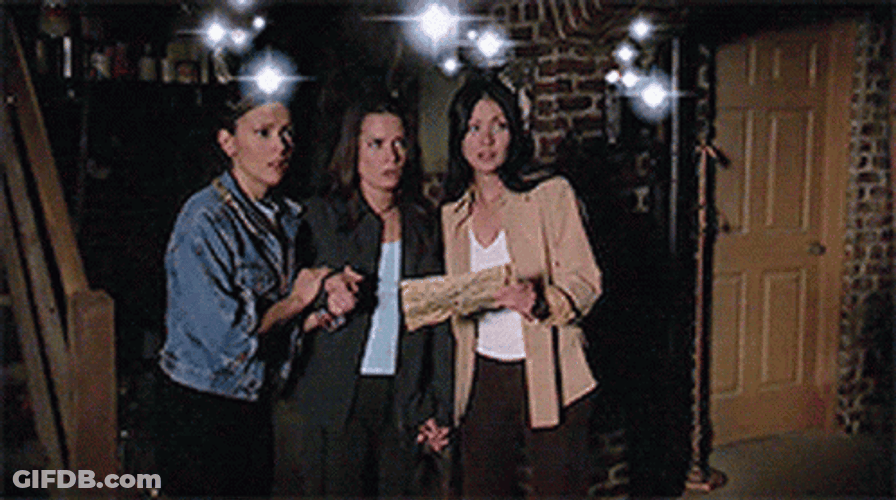Charmed Halliwell Sisters Performing Magic GIF