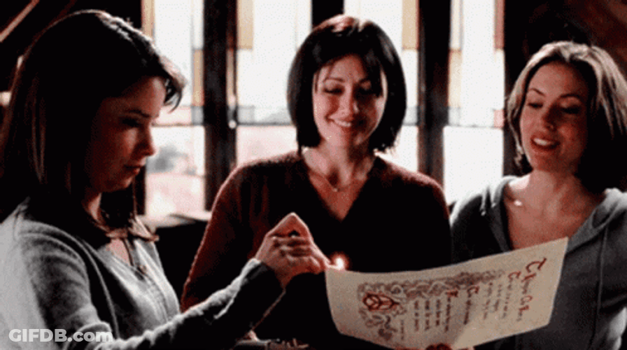 Charmed Piper Halliwell Burning Spell GIF