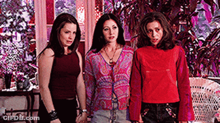 Charmed Stunned Halliwell Sisters Dumbfounded GIF