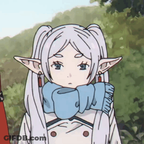Charming Frieren Cute Nodding GIF
