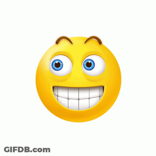 Charming Grinning Kiss Emoji GIF