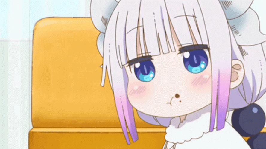 Charming Kanna Eating GIF