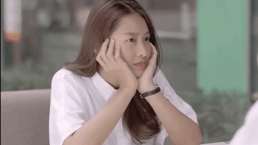 Charming Lady Fake Demure Smile GIF
