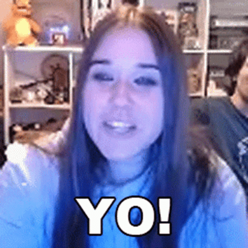 Charming Lady Saying Yo GIF