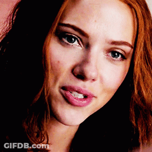 Charming Natasha Romanoff Timid Smile GIF