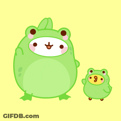 Charming Pets Cute Frog Mascot GIF