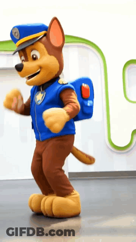 Chase From Paw Patrol Dancing GIF