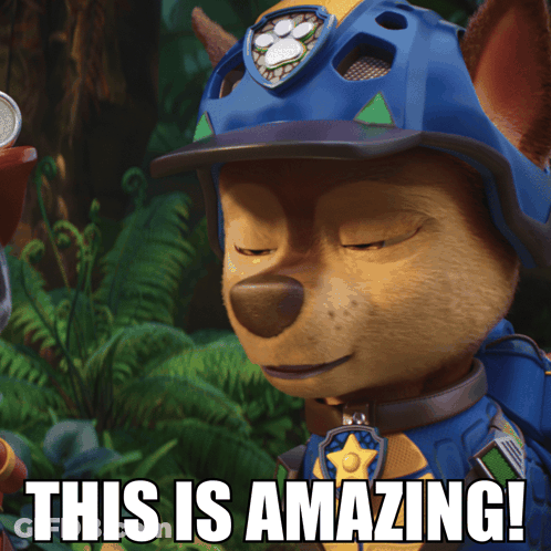 Chase From Paw Patrol Saying This Is Amazing GIF