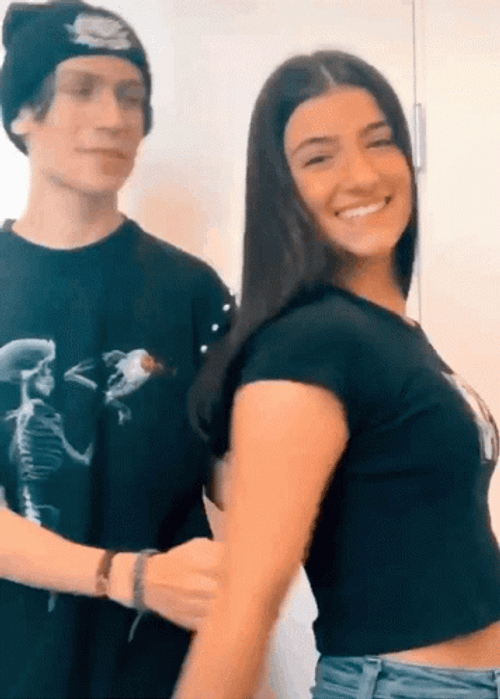Chase Hudson Charli D'Amelio Kiss GIF