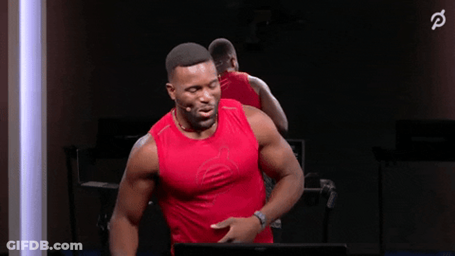 Chase Tucker Peloton Workout Dance GIF
