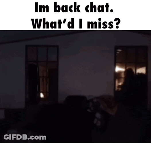 Chat I'm Thinking I'm Back GIF