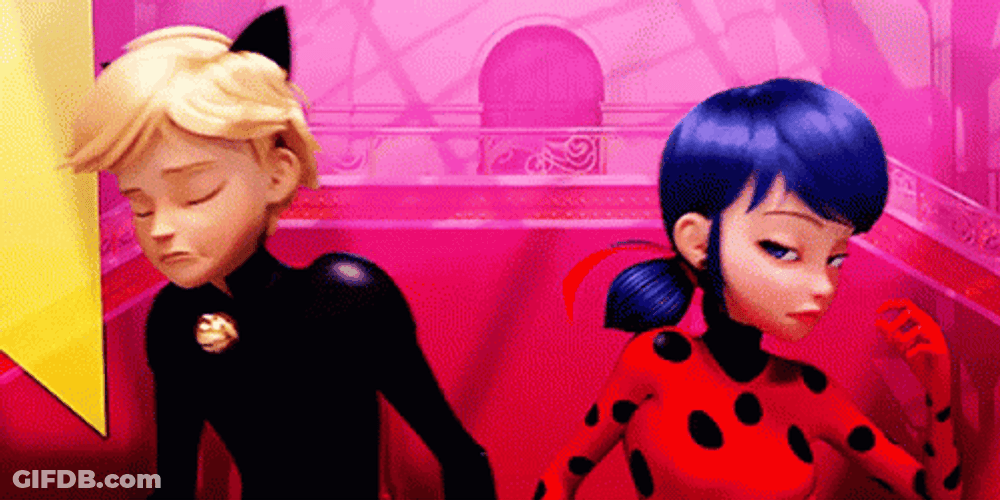 Chat Noir Ladybug Confused Reaction GIF