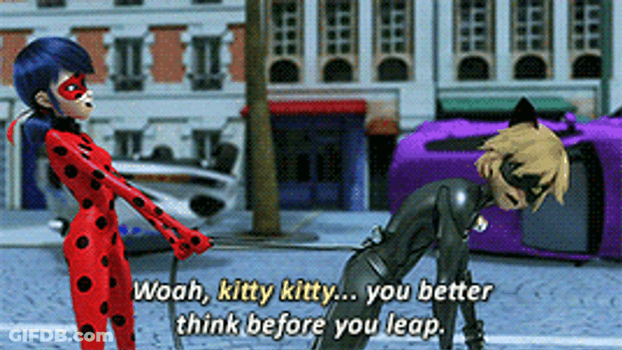 Chat Noir Ladybug Pulling Adrien Agreste GIF