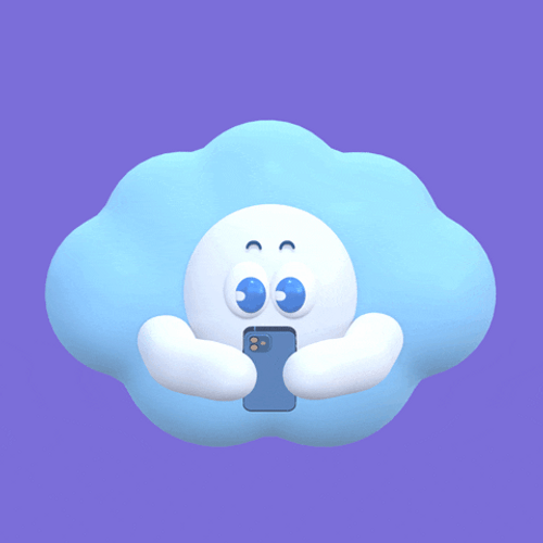 Chatgpt Cartoon Cloud Texting GIF