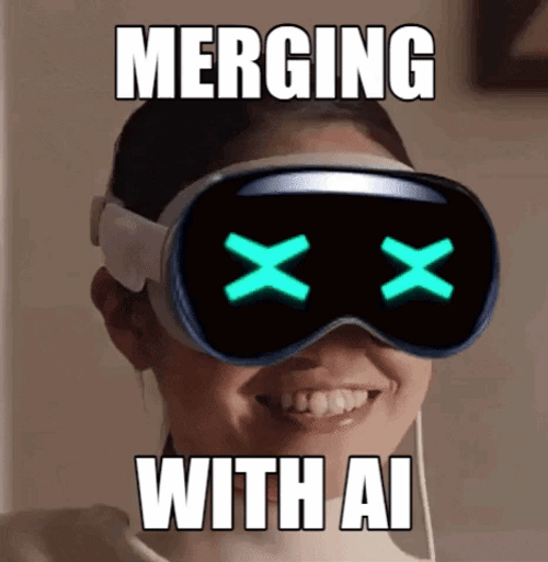 Chatgpt Merging With AI Virtual Reality GIF