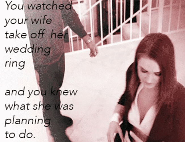 Cheating Wife Taking Off Her Wedding Ring GIF